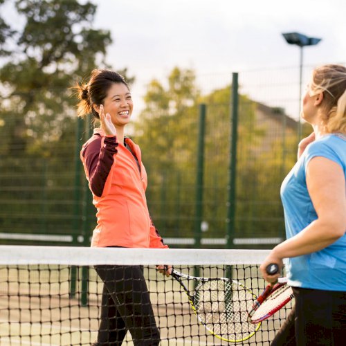 Ladies at net